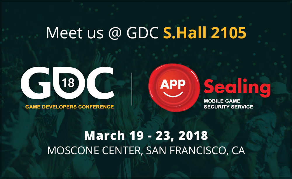 AppSealing이 샌프란시스코에서 열리는 2018 GDC에 참가합니다.