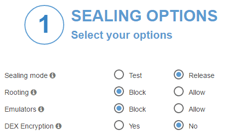 ADC sealing option DEX encryption