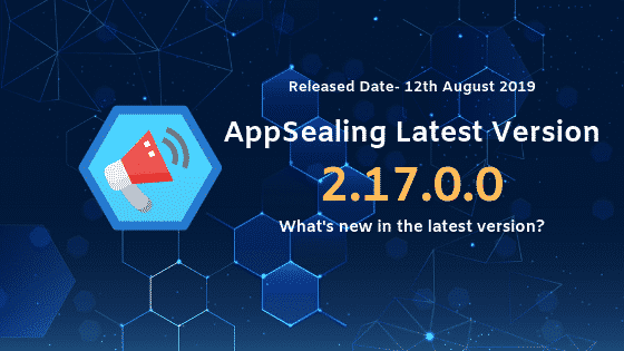 最新バージョンのAppSealing2.17.0.0に更新してください。